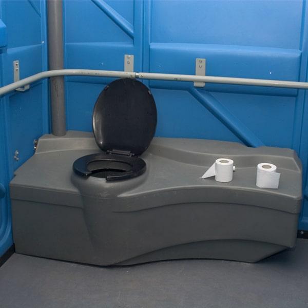 ada/handicap portable restrooms can be customized to meet particular needs or requirements, such as higher grab bars or different sink heights